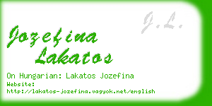 jozefina lakatos business card